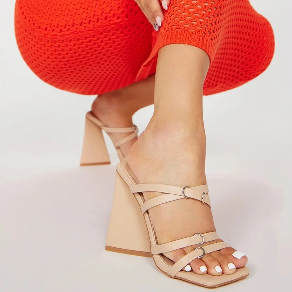 Yoki Straps Heeled Sandals.
